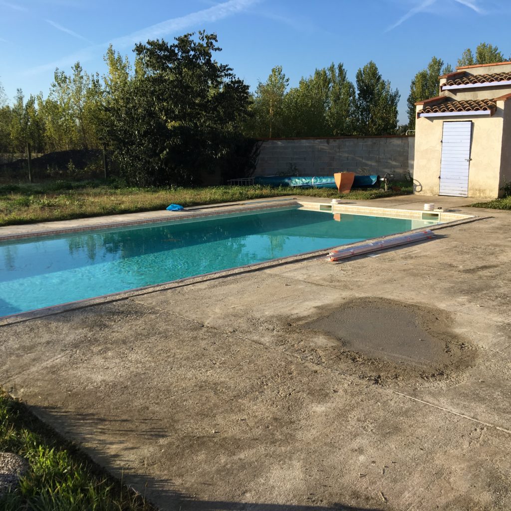 rénovation plage piscine