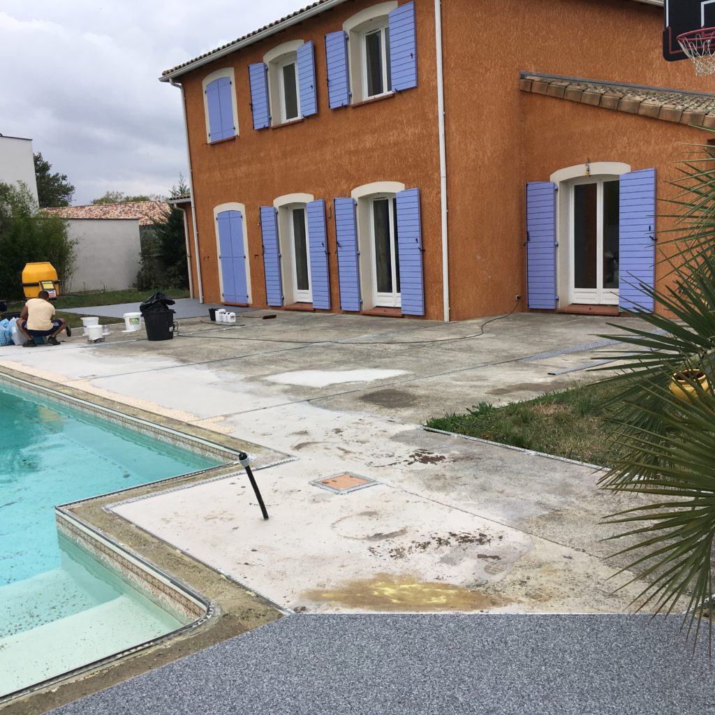 rénovation plage piscine