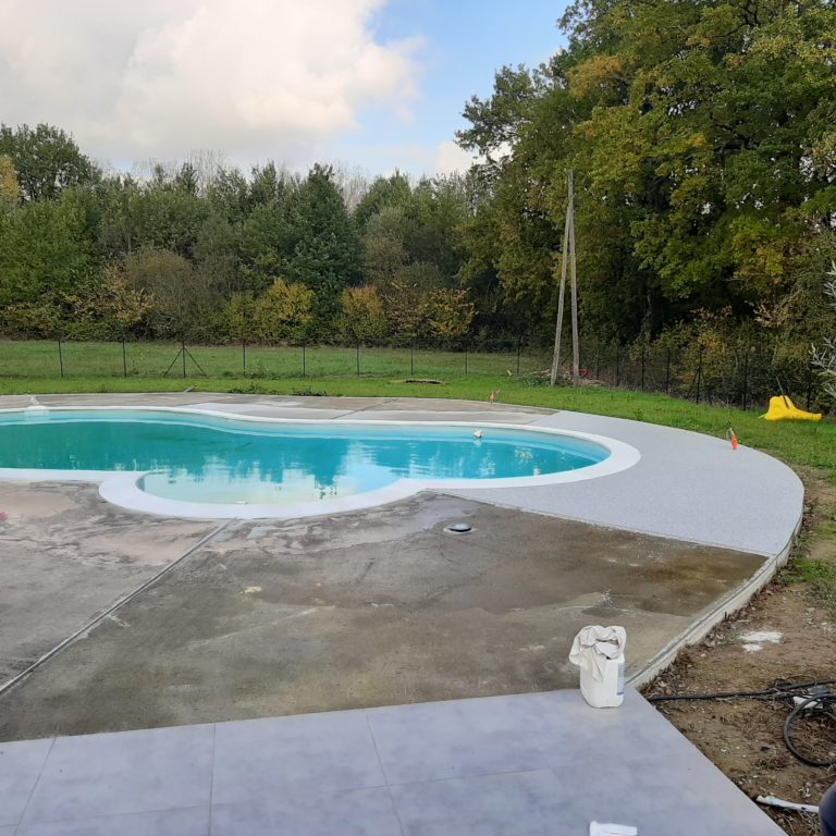 Sol moquette de marbre piscine